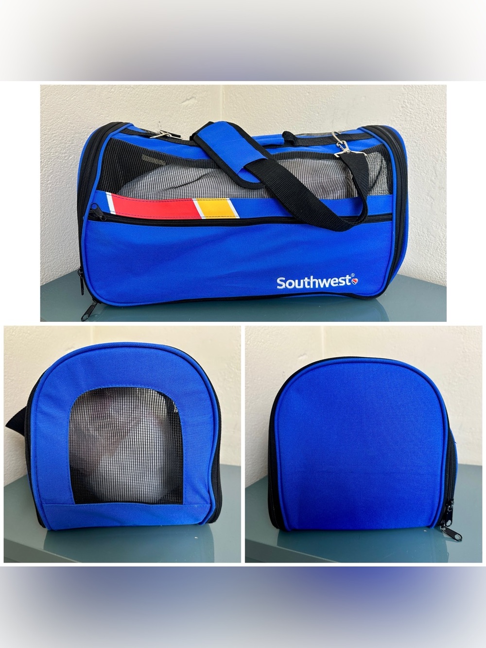 Southwest Official Pet Carrier Mesh Sides Carry On Carrier Bag  17x10x10 Ex Cond